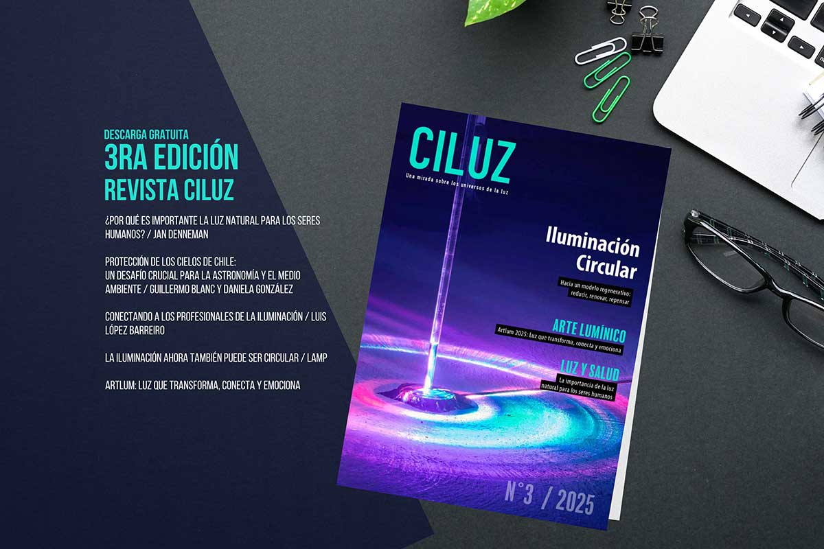 #DiseñoDeIluminación #IluminaciónLED #RevistaCiluz #ArquitecturaYLuz #IluminaciónArquitectónica #Sustentabilidad #ArteLumínico #CielosDeChile #GoodLightGroup #IluminaciónNatural